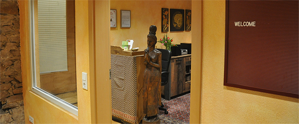 Eingang zum Wartezimmer